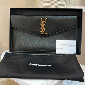 Uptown YSL Medium Pouch Clutch